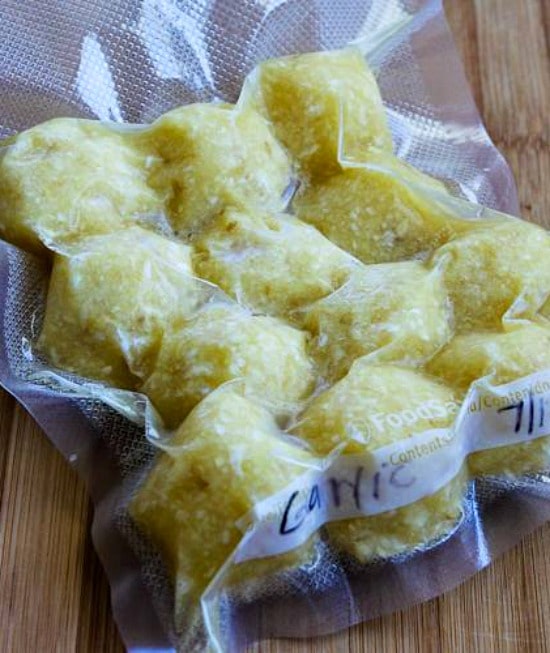 FROZEN GINGER CUBES / MINCED GARLIC CUBES & GINGER-GARLIC CUBES