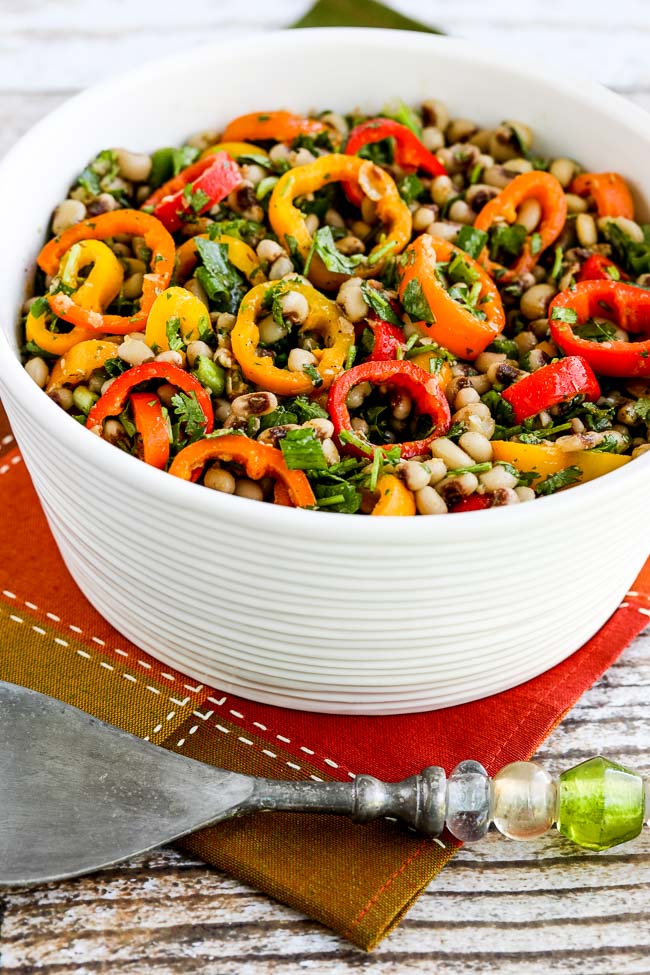 Black-Eyed Pea Salad with Peppers, Cilantro, and Cumin-Lime Vinaigrette