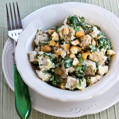 Leftover Turkey (or chicken) Salad with Indian Spices, Lemon, and Cilantro found on KalynsKitchen.com