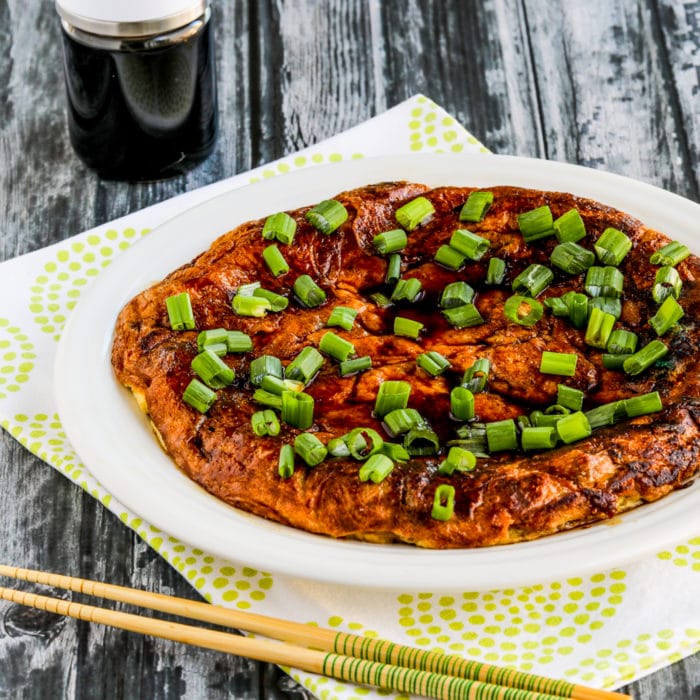square thumbnail image of Chicken Egg Foo Yung on serving plate