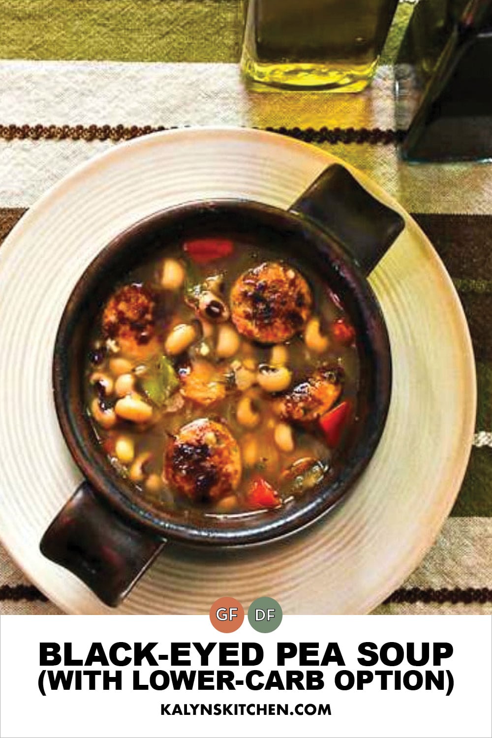 Pinterest image of Black-Eyed Pea Soup