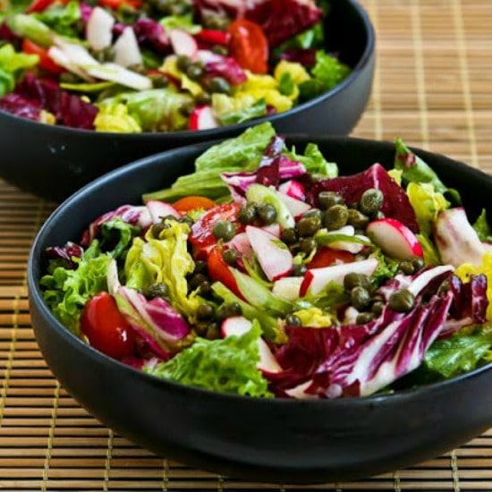 Ottolenghi's Perfect Lettuce Salad with Radicchio, Radishes, Tomatoes, and Capers