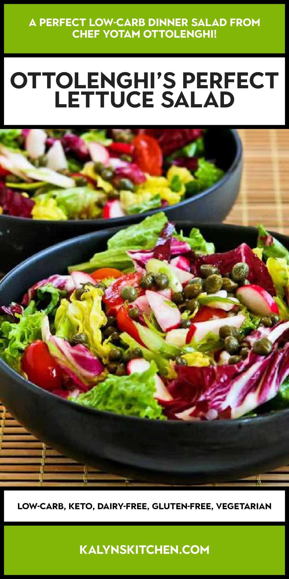 Pinterest image of Ottolenghi's Perfect Lettuce Salad