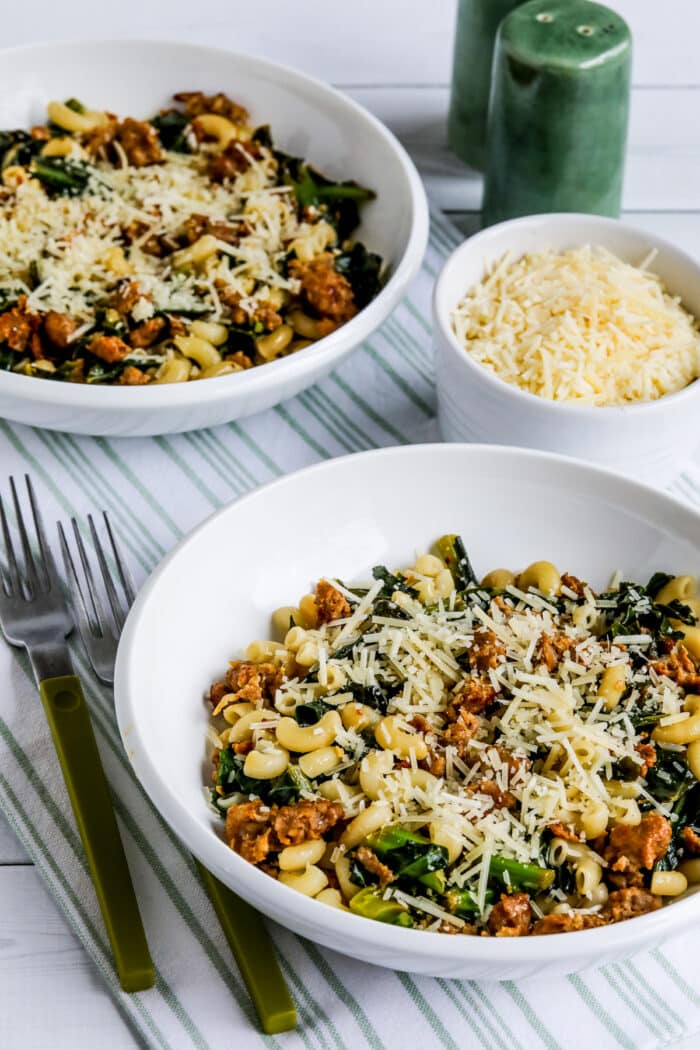 Italian Sausage Pasta with Collard Greens Kalyn's Kitchen