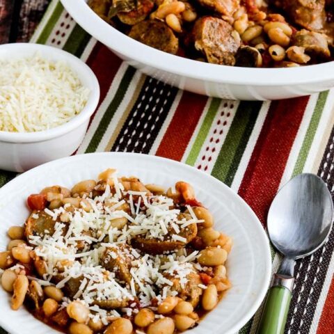 Italian Sausage and White Beans with Sage (Instant Pot or Slow Cooker) found on KalynsKitchen.com