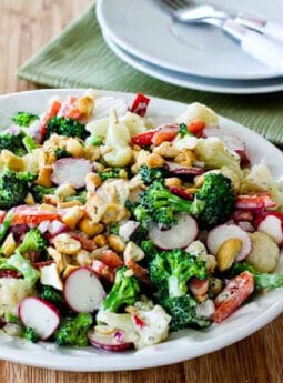 Broccoli, Cauliflower, and Radish Salad
