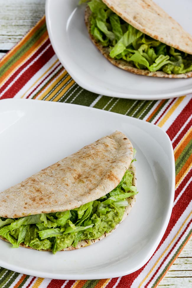 Close-up photo for Easy Spicy Avocado in Low-Carb Pita Bread