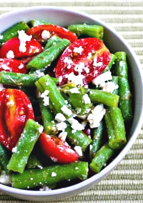Green Bean, Tomato, and Feta Salad vertical image
