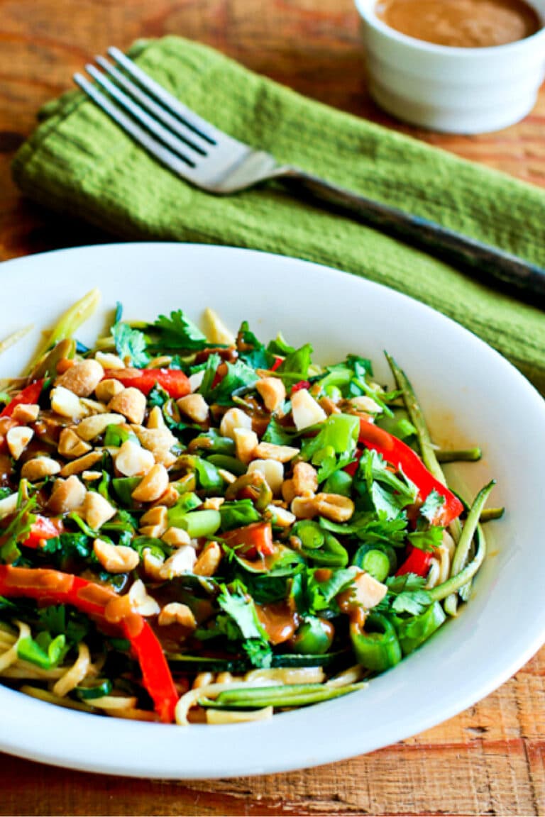 Zucchini Noodle Bowl with Peanut Sauce Kalyn's Kitchen