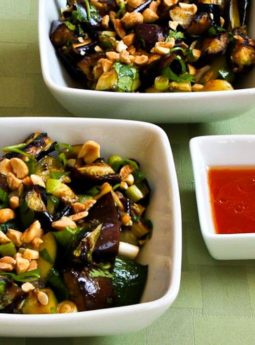 Spicy Grilled Eggplant and Zucchini Salad