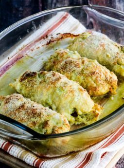 Baked Chicken Stuffed with Pesto and Cheese (Video)