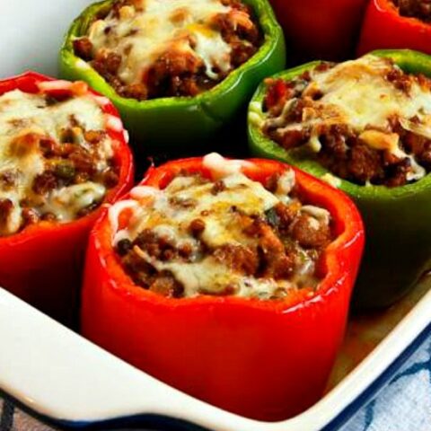 Stuffed Peppers With Italian Sausage And Ground Beef Video Kalyn S Kitchen