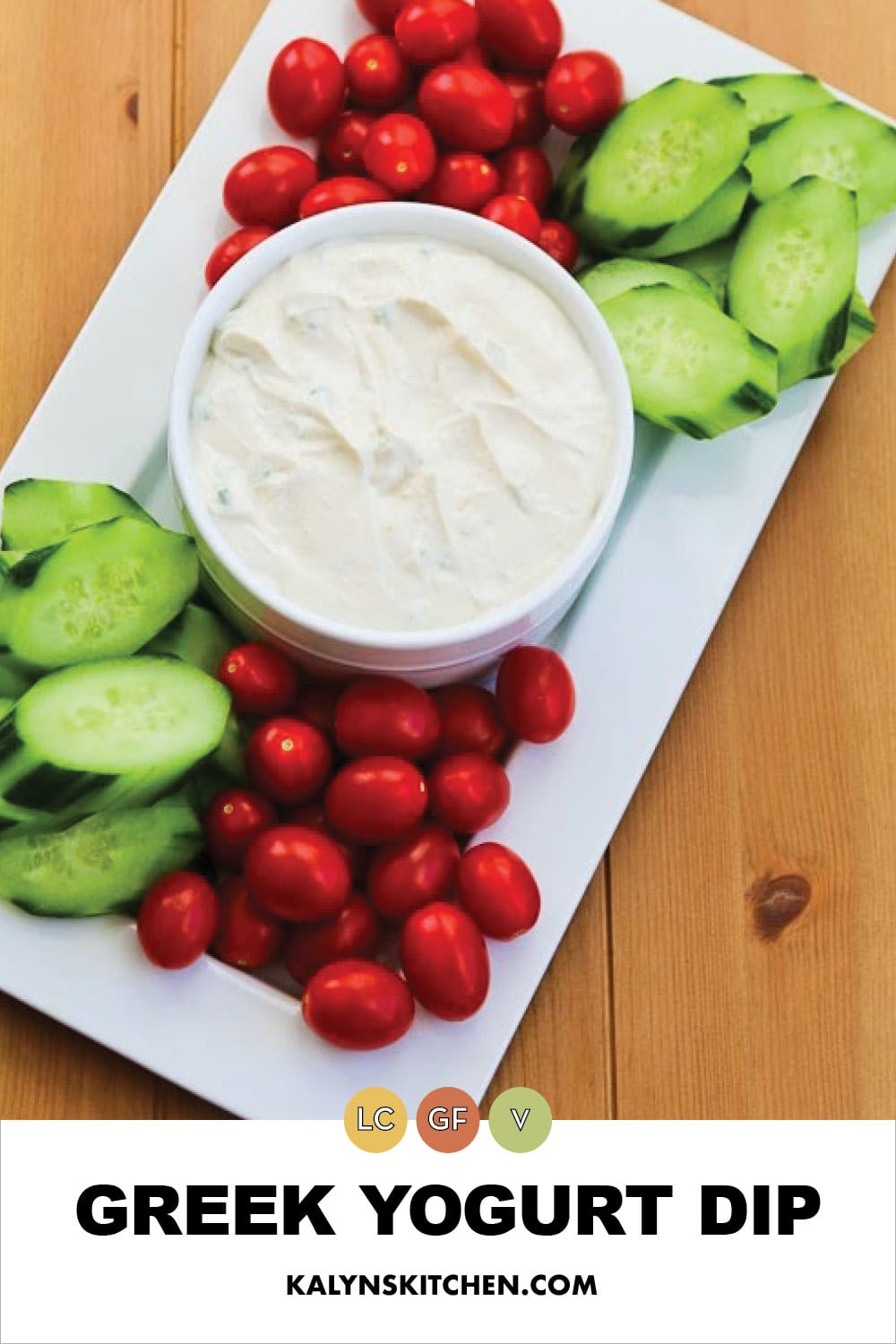 Pinterest image of Greek Yogurt Dip