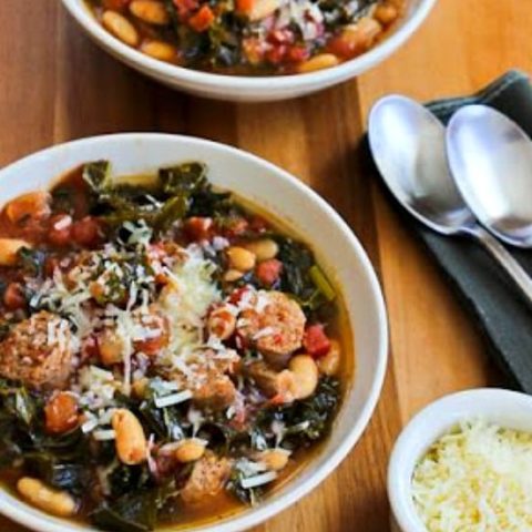 Slow Cooker Stew with Sausage, Beans, and Kale
