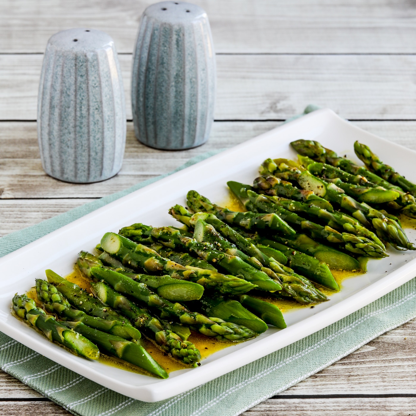 BarelyCooked Asparagus with Lemon Mustard Vinaigrette Kalyn's Kitchen