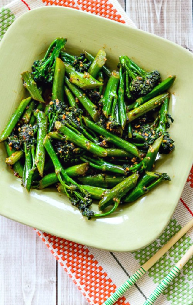 Stir-Fried Broccolini with Oyster Sauce on KalynsKitchen.com