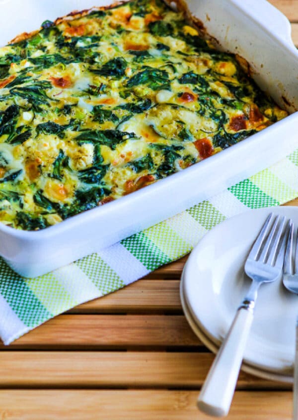 Power Greens Breakfast Casserole Kalyn's Kitchen