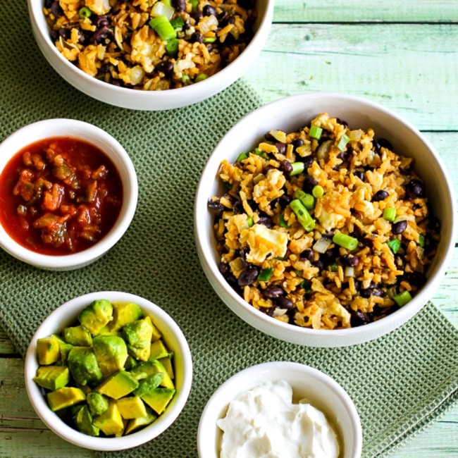 Slow Cooker Spicy Brown Rice and Black Bean Bowl square image