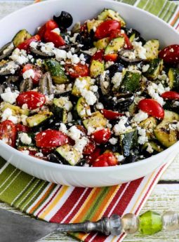 Grilled Zucchini Greek Salad (Video)