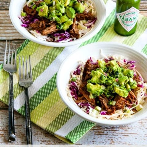 Green Chile Shredded Beef Cabbage Bowl 