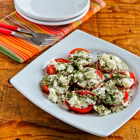 Summer Means Tomato Salad with Goat Cheese, and Things I'm Thinking About on Tuesday found on KalynsKitchen.com