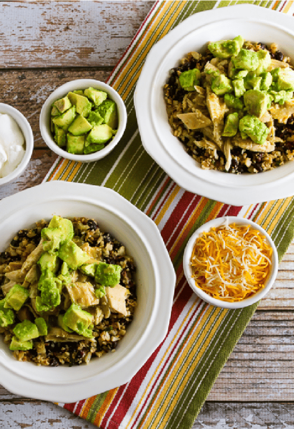 Slow Cooker Green Chile Chicken Bowl Kalyn's Kitchen