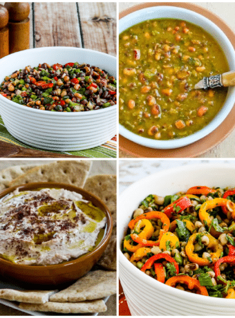 Black-Eyed Pea Recipes collage of featured recipes
