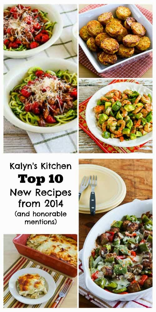 The Top Ten Best New Recipes of 2014 from Kalyn's Kitchen (and honorable mentions) found on KalynsKitchen.com