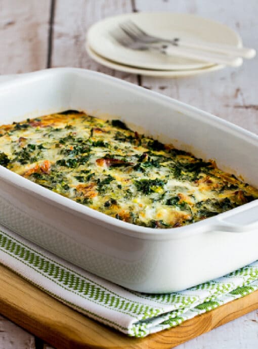 Kale Bacon And Cheese Breakfast Casserole Kalyn S Kitchen   1 650 Kale Bacon Cheese Breakfast Casserole 510x690 