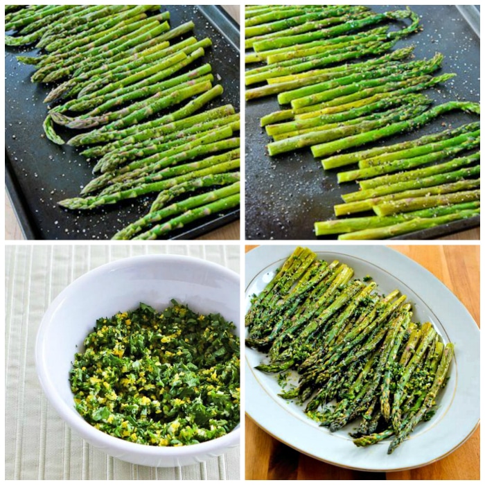 Roasted Asparagus with Gremolata process shots collage