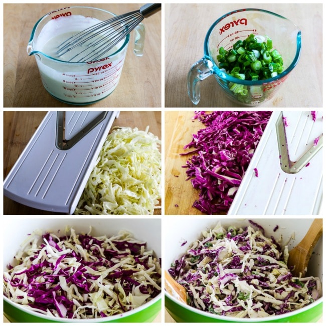 Ridiculously Easy Blue Cheese Coleslaw found on KalynsKitchen.com