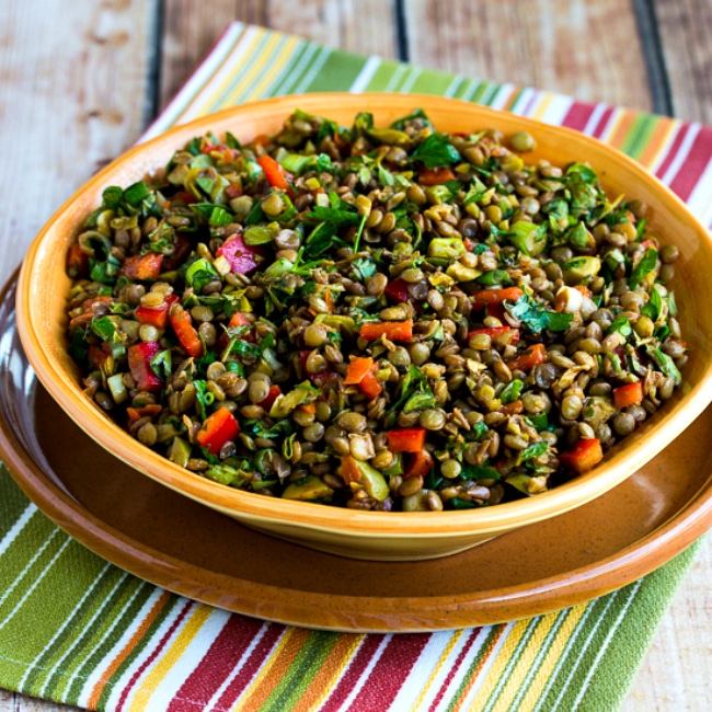Lentil Salad with Green Olives square thumbnail photo