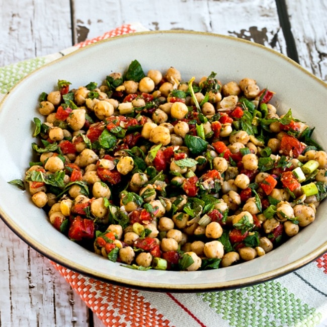 Chickpea Salad with Red Pepper, Mint, and Sumac square thumbnail image