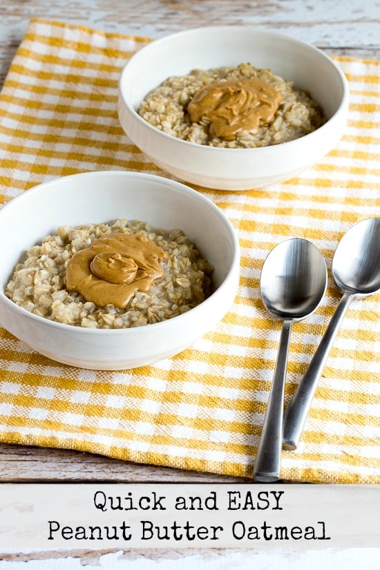 Quick and EASY Peanut Butter Oatmeal