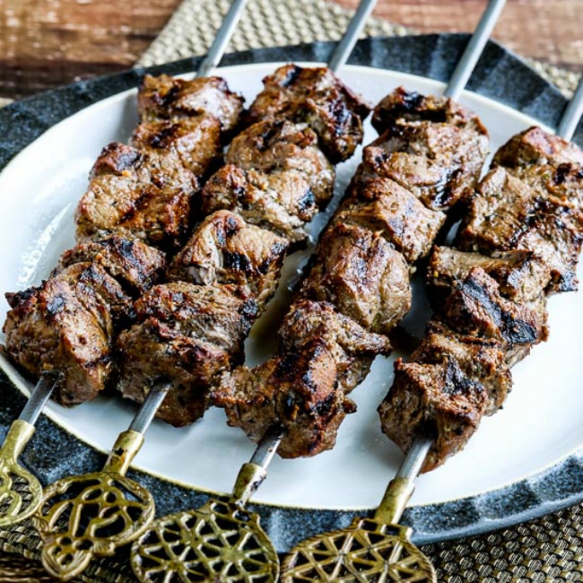 Low-Carb Marinated Beef Kabobs