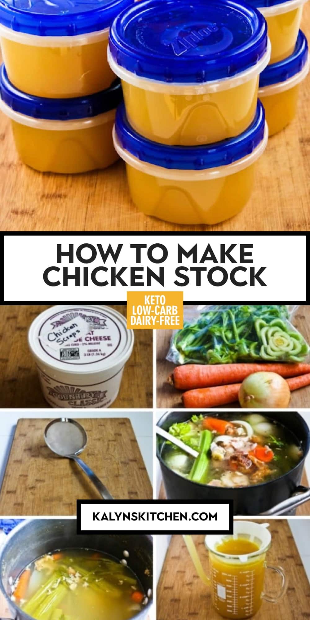 Pinterest image of How to Make Chicken Stock
