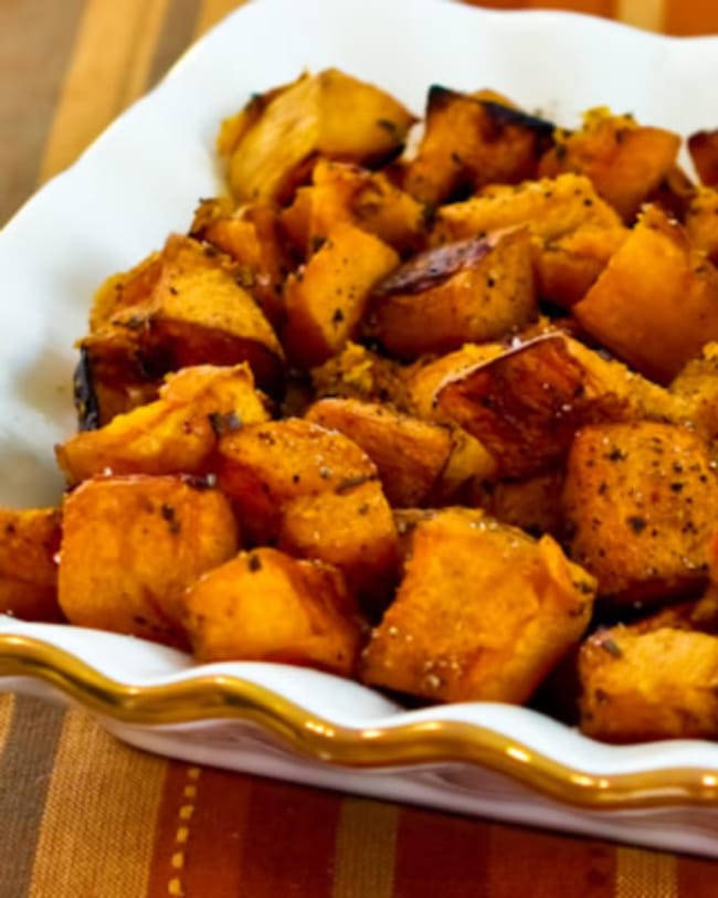 Butternut Squash with Rosemary and Balsamic Vinegar vertical image