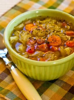 Slow Cooker Ham and Cabbage Soup