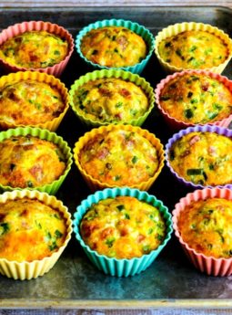 Egg Muffins with Ham, Cheese, and Bell Pepper