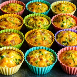 Egg Muffins with Ham, Cheese, and Bell Pepper