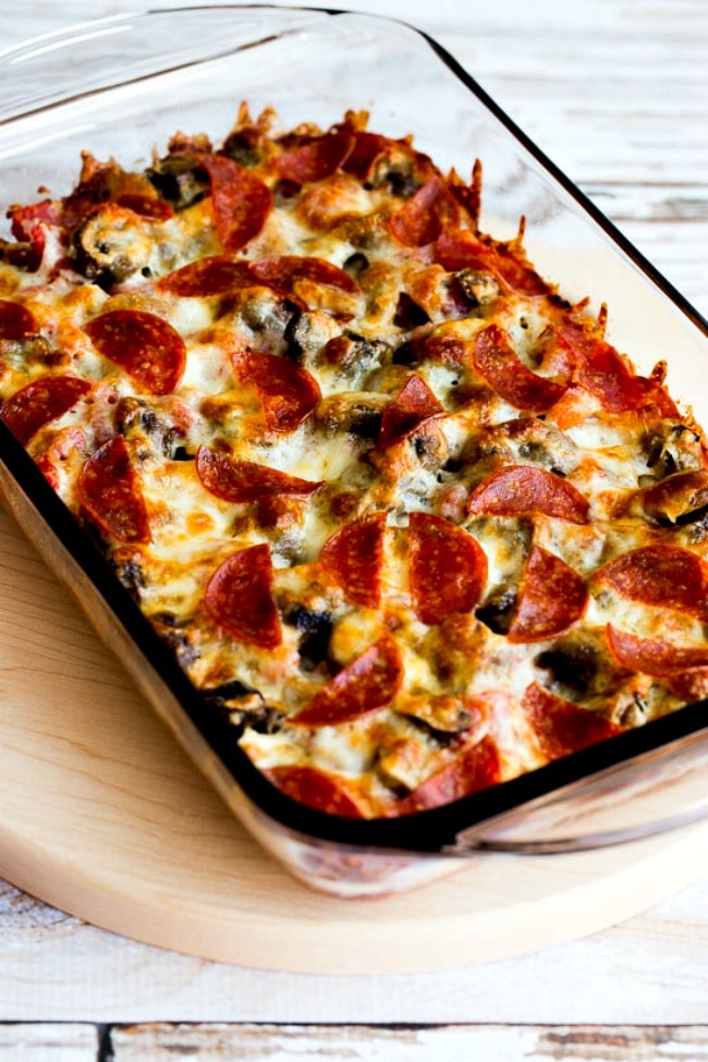 Low Carb Deconstructed Pizza Casserole Video Kalyn S Kitchen