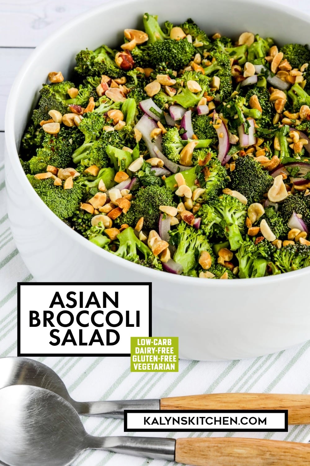 Pinterest image of Asian Broccoli Salad