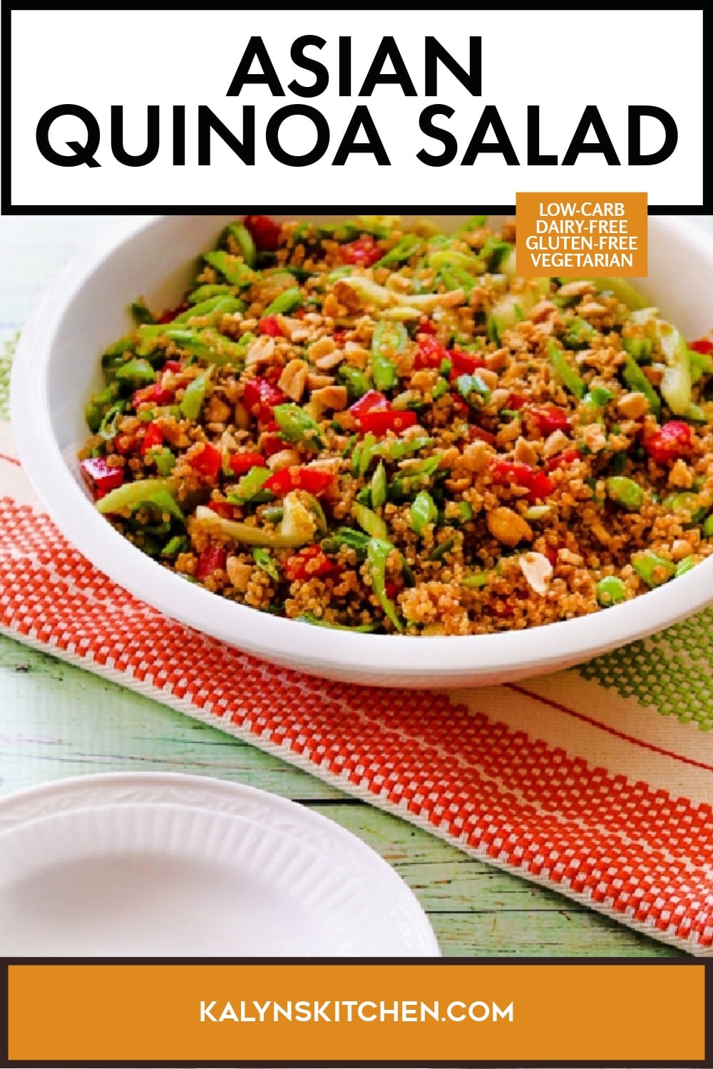 Pinterest image of Asian Quinoa Salad