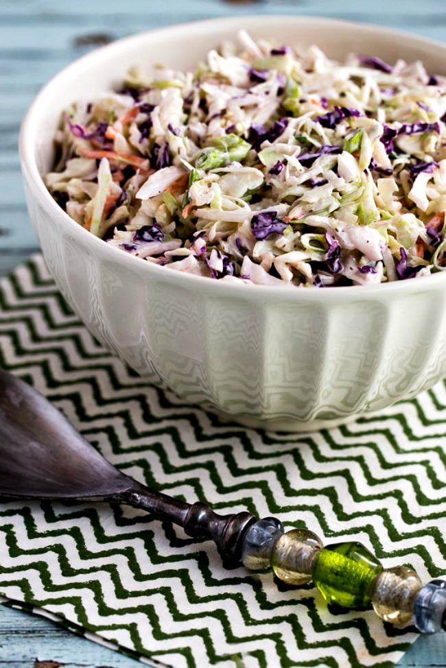 Kalyn's Low Carb Coleslaw found on KalynsKitchen.com