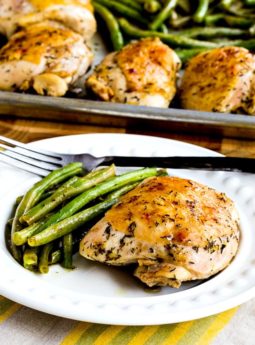 Roasted Lemon Chicken and Green Beans Sheet Pan Meal (Video)