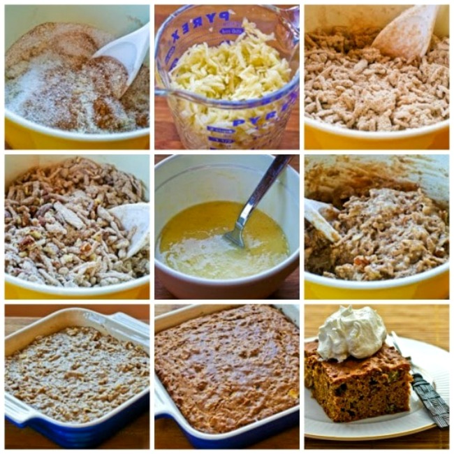 Apple-Pear Cake process shots collage