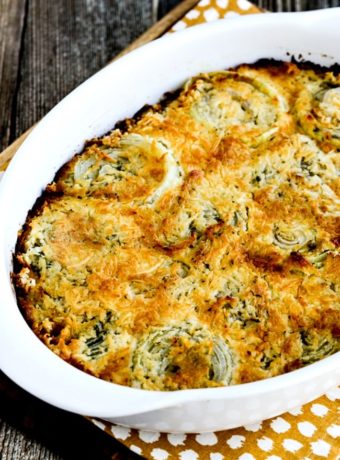 Onion Gratin finished in baking dish