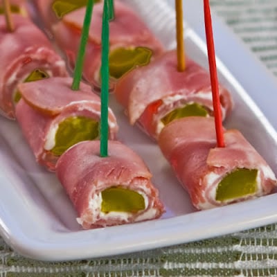 Easy Ham and Dill Pickles Appetizer Bites