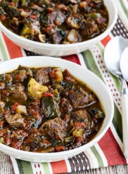 Italian Beef Stew with Zucchini, Mushrooms, and Basil (Video)