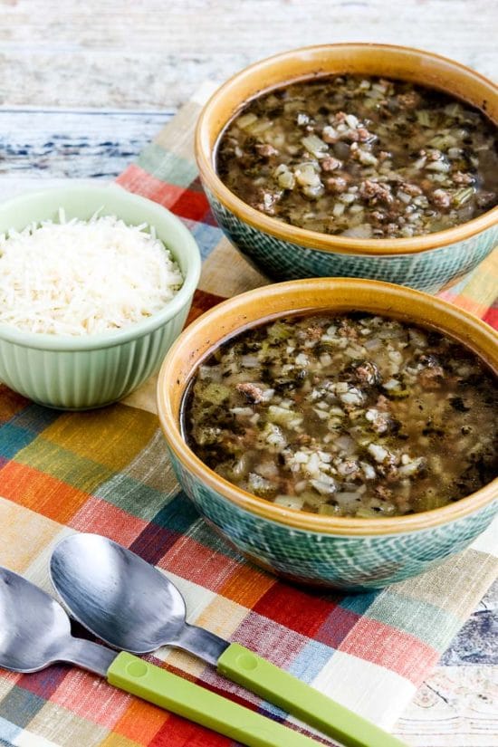 Instant Pot Low-Carb Ground Beef Cauliflower Soup